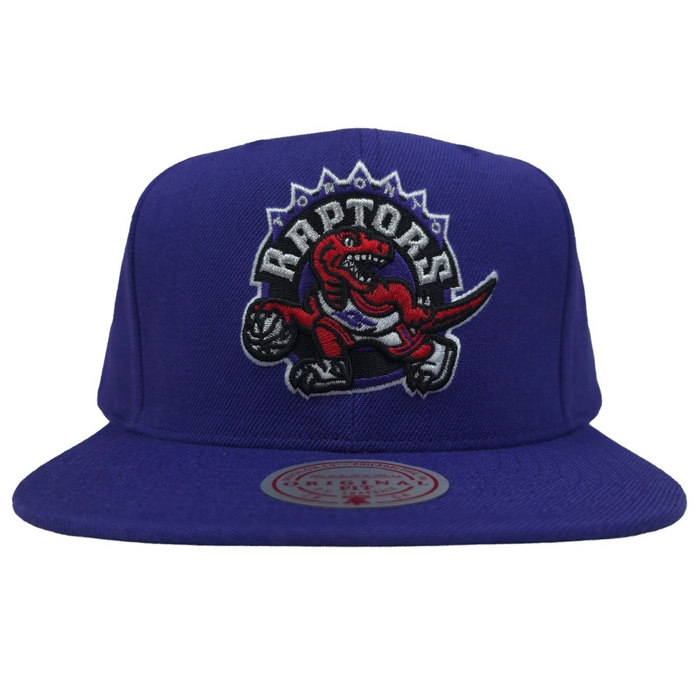Toronto Raptors Mitchell & Ness NBA Snapback Hat Cap 3D Logo Purple NWT‎
